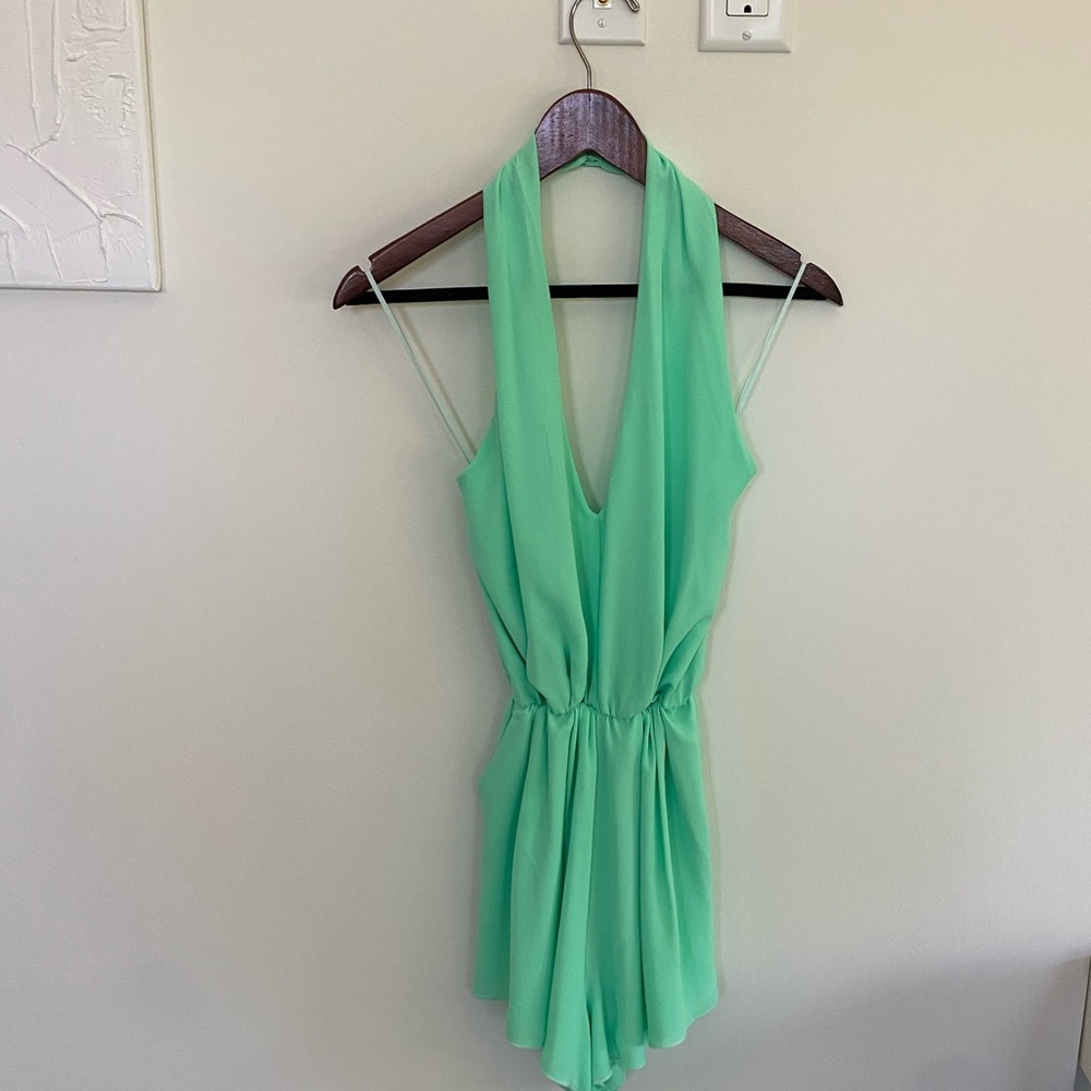 Mint Green Halter Romper